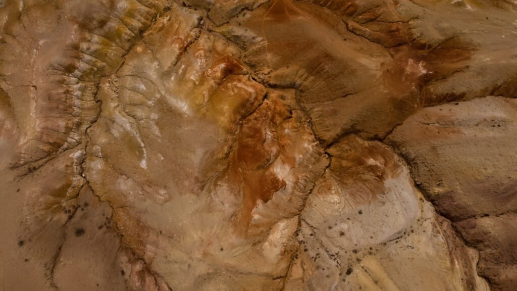 Stunning aerial view of diverse rock formations in Chagan-Uzun, Altai Region, Russia.