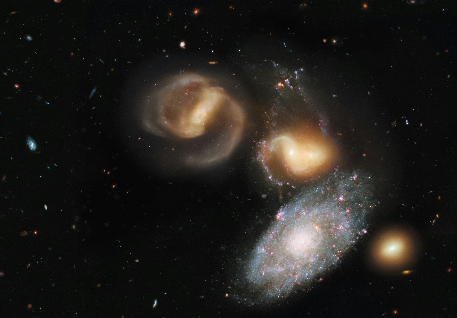 What Happens When Two Galaxies Collide and Merge Into One?