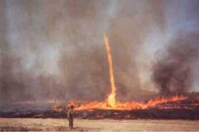 Fire Tornadoes and Vortices (image credits: wikimedia)