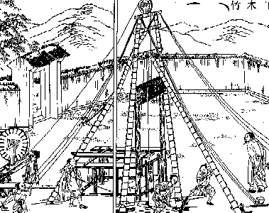 Ancient Chinese Deep Drilling: Reaching Into the Earth's Depths (Image Credits: Wikimedia)
