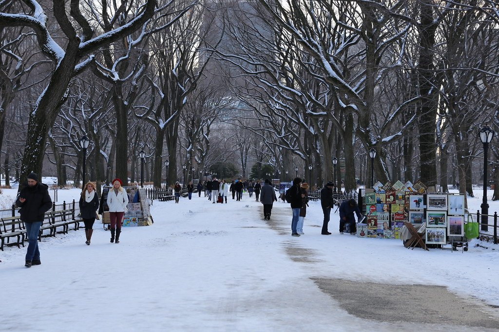 New York Receives Its Heaviest Snowfall in Nearly 4 Years, Disrupting Flights