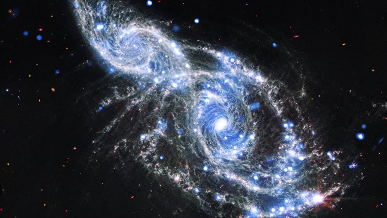 JWST and Chandra Team Up to Capture A Stunning View of Merging Galaxies