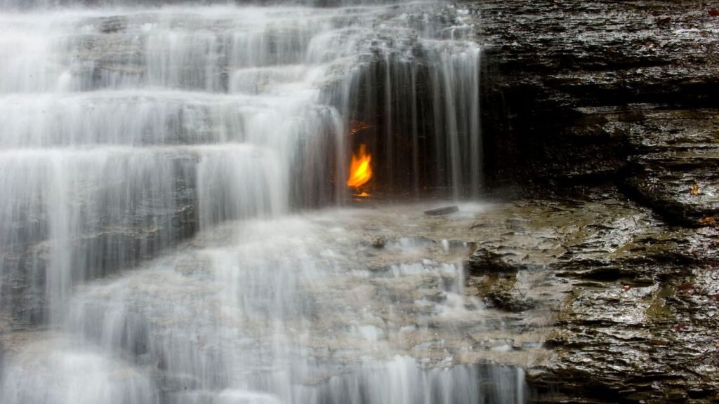 Eternal Flame Falls, New York's Most Fascinating Natural Wonder