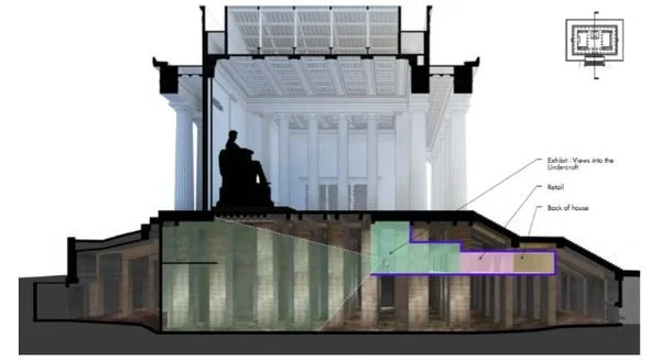 The Lincoln Memorial's Underground Cave Complete With Graffiti