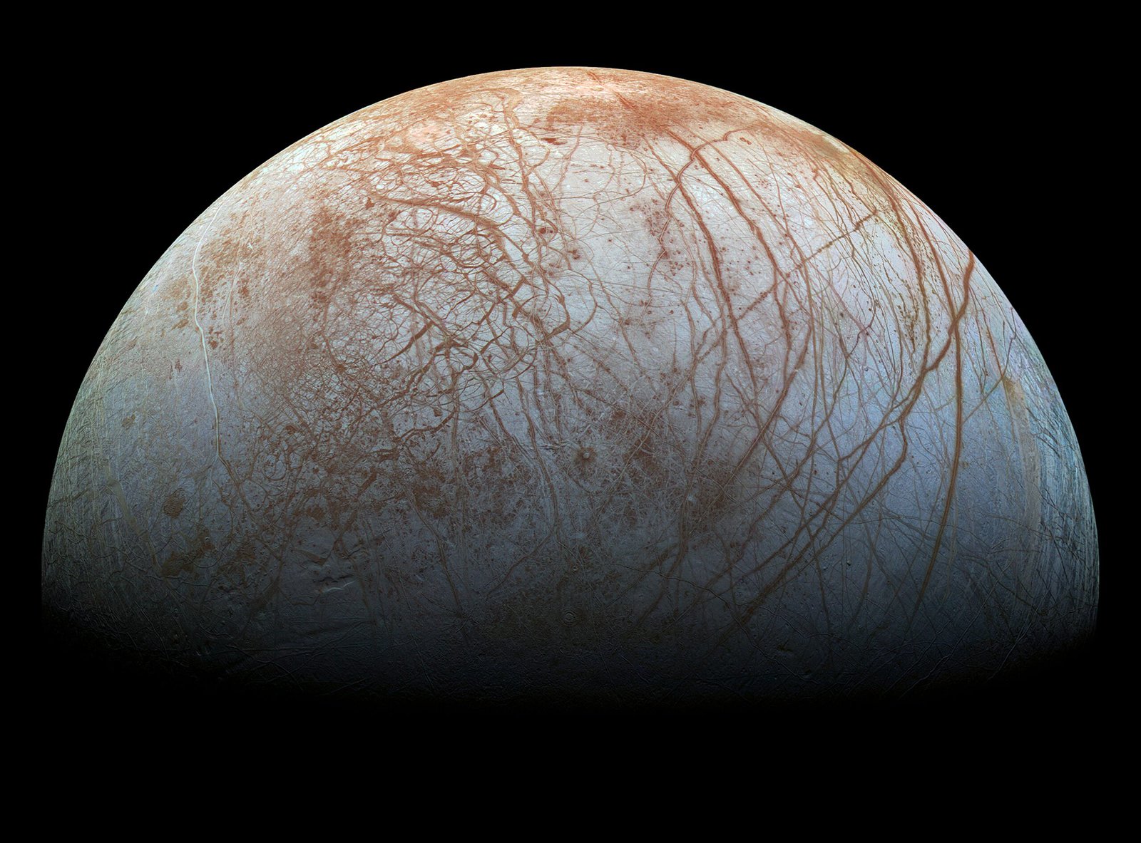 New discovery of ammonia on Europa hints at active geology