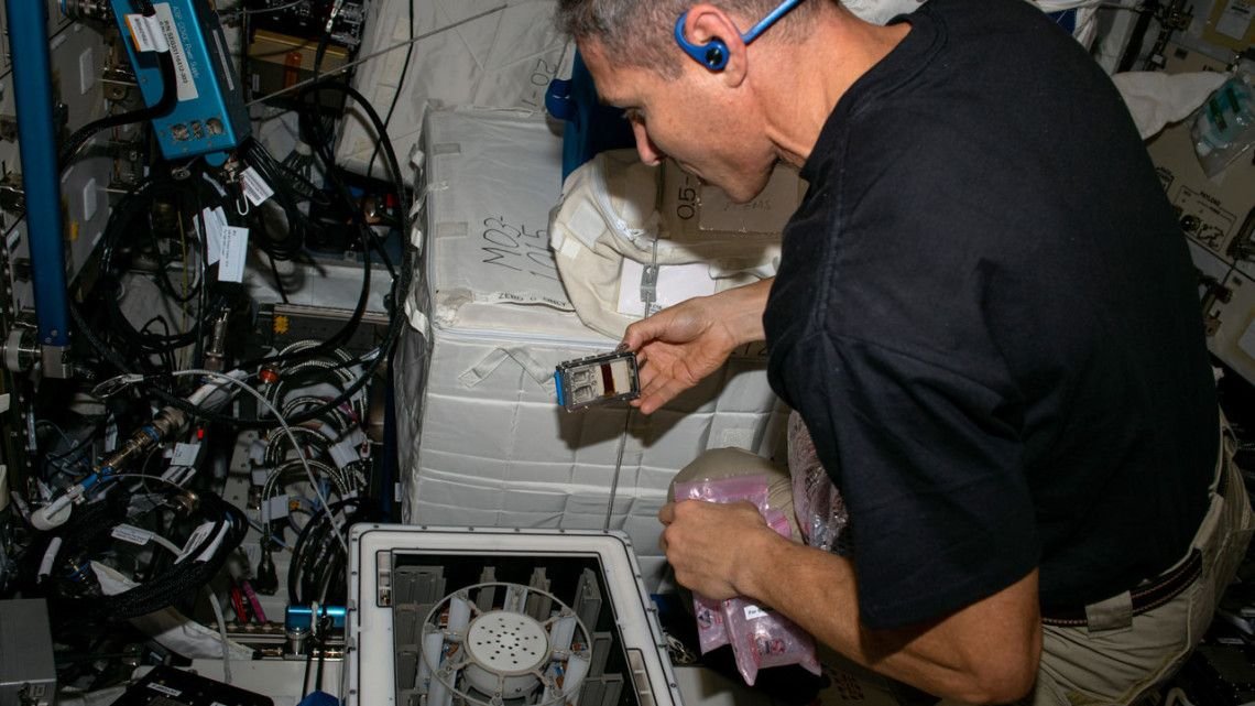 Scientists successfully mine meteorites on International Space Station  -  using microbes