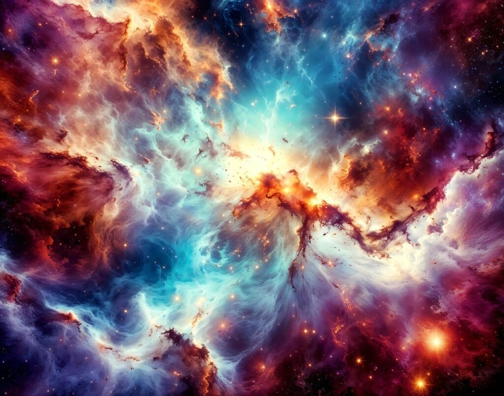 The Explosion Scatters Elements Across Billions of Miles 