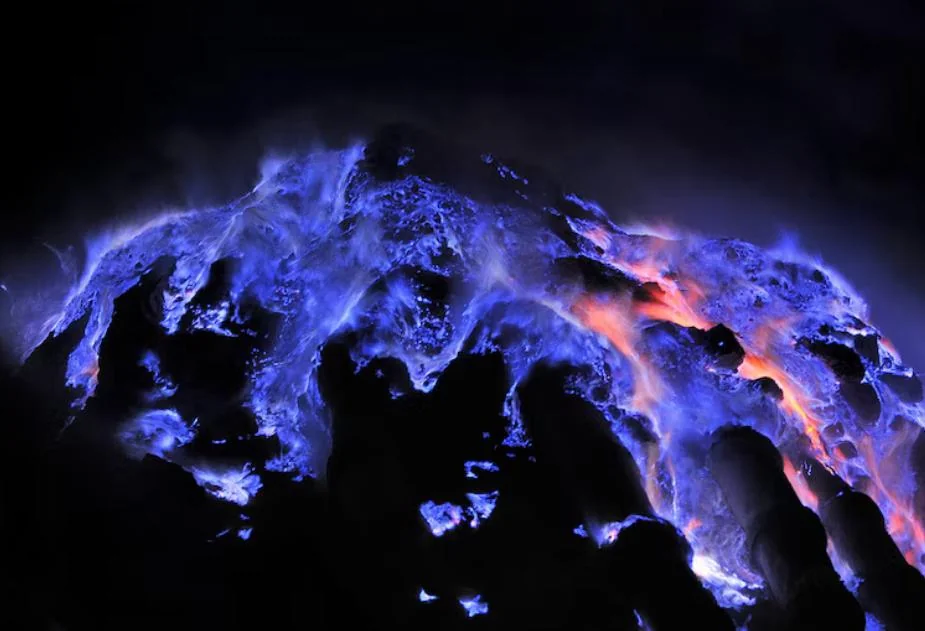 Blue Flames at Kawah Ijen