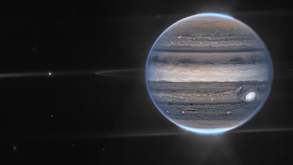 Jupiter's moons leave cold 'footprints' in the planet's auroras, James Webb Space Telescope finds