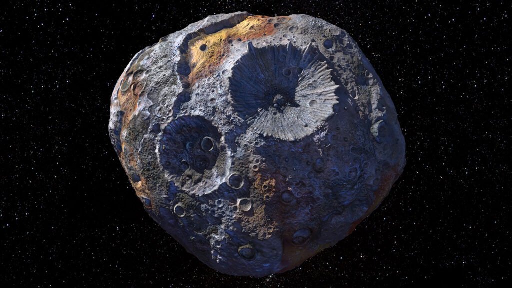 Giant Craters On Asteroid Psyche Reveal A World That Lost Its Metal Surface Long Ago