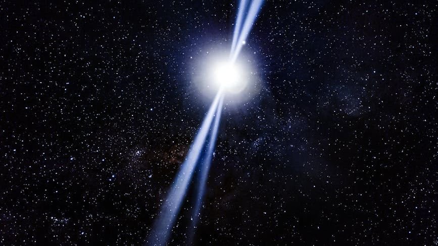 Two blazing quasars caught waltzing into a merger