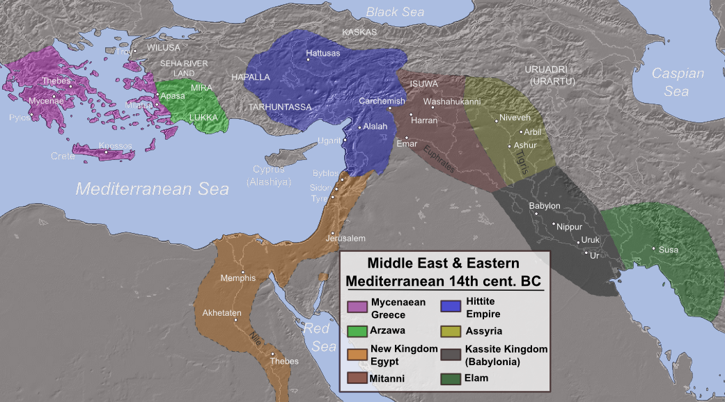 The Bronze Age Eastern Mediterranean: A Web Of Kingdoms Cut By Drought 