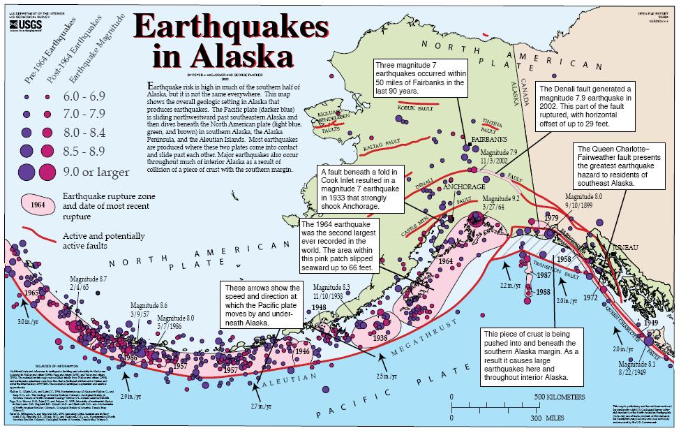2. 1965 Rat Islands, Alaska (Magnitude 8.7)
