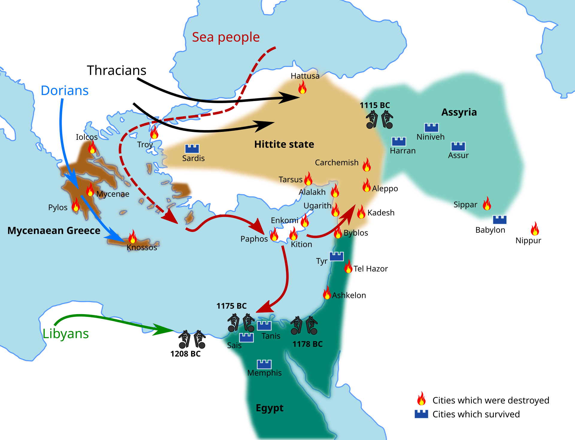 Bronze Age State Collapse: Eastern Mediterranean and Early Chinese Crises