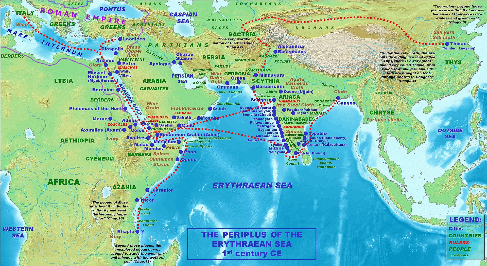 The Periplus of the Erythraean Sea: Ports You Can Still Stand In, Ports That Vanished