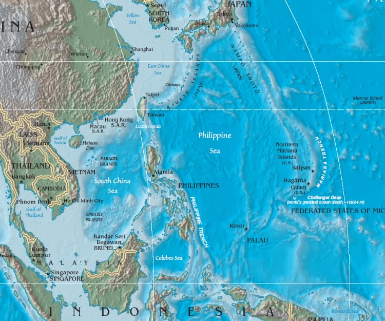 3. Philippine Trench (Philippine Sea) – Deep, Steep, and Chemically Mysterious