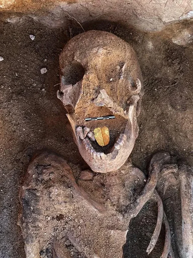 #4 - Taposiris Magna's Gold-Tongue Mummy
