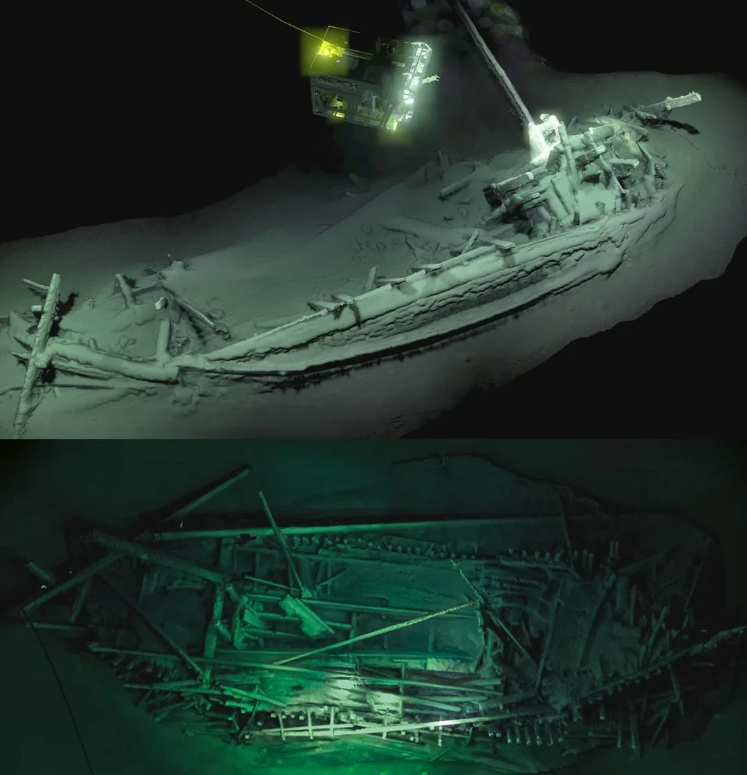 6. The Oldest Intact Greek Shipwreck in the Black Sea’s Upper Layers 