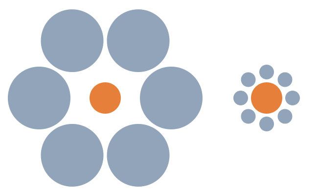 7. The Ebbinghaus Illusion: How Context Warps Your Sense of Size